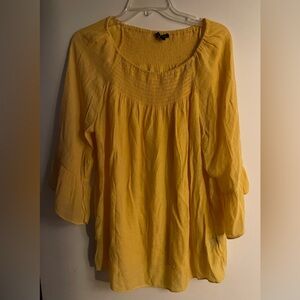 Zac and Rachel Mustard Boho Top XL